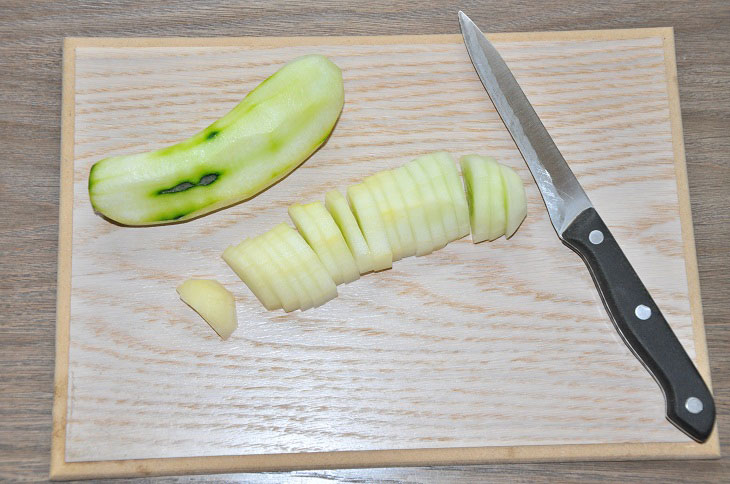 Salad of overripe cucumbers - a great preparation for the winter