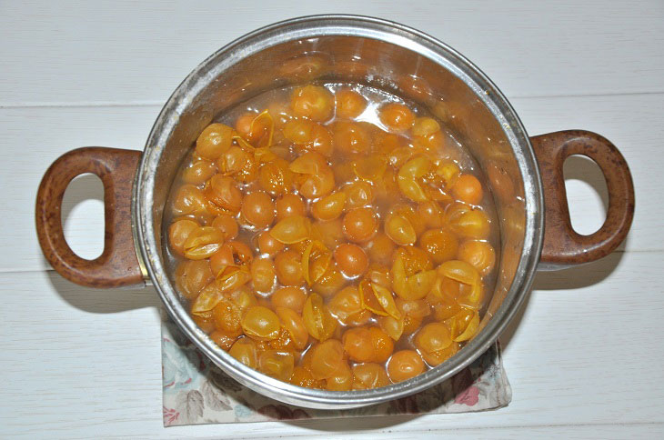 Tkemali from yellow cherry plum for the winter - a spicy and fragrant preparation