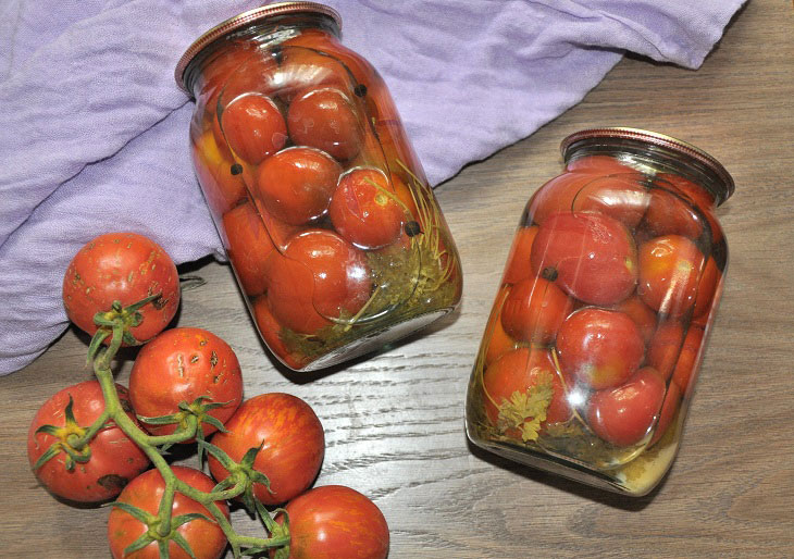 Tomatoes "You will lick your fingers" for the winter - they come out very tasty