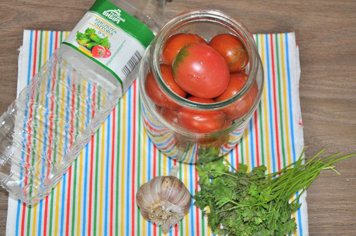 Tomatoes "You will lick your fingers" for the winter - they come out very tasty