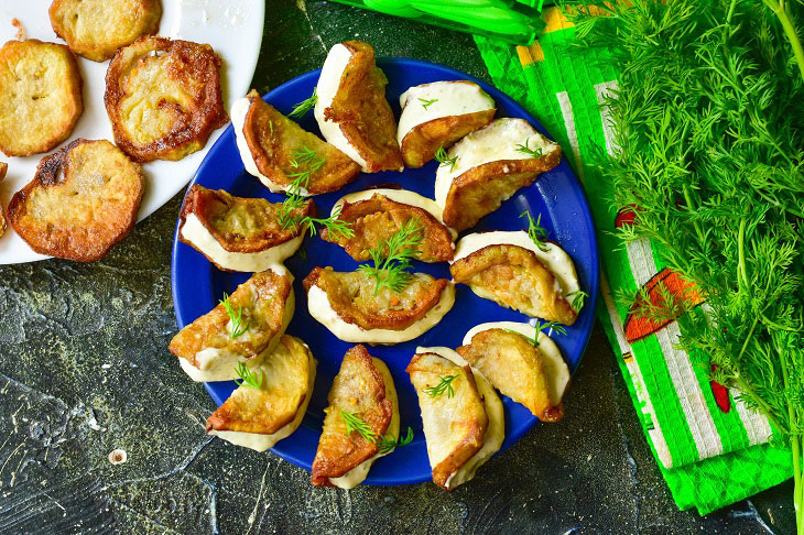 Eggplant slices in Georgian - a delicious snack