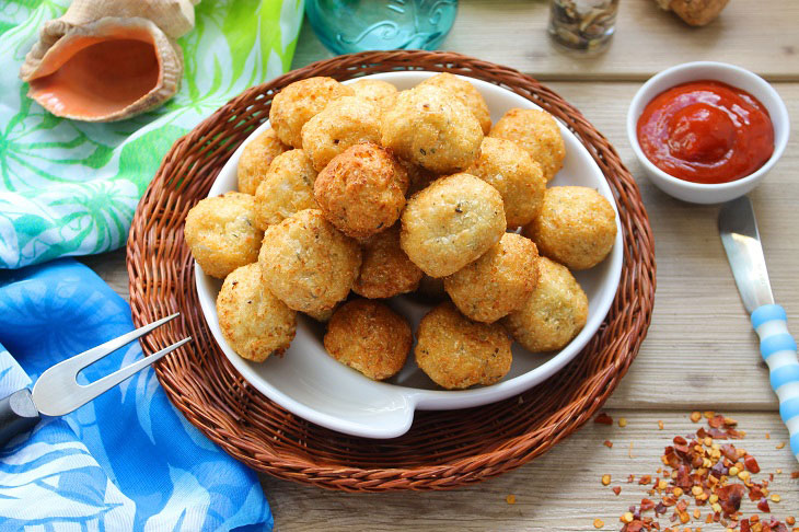 Canarian cauliflower meatballs - unusual, beautiful and festive