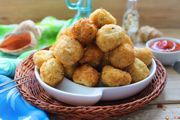 Canarian cauliflower meatballs - unusual, beautiful and festive