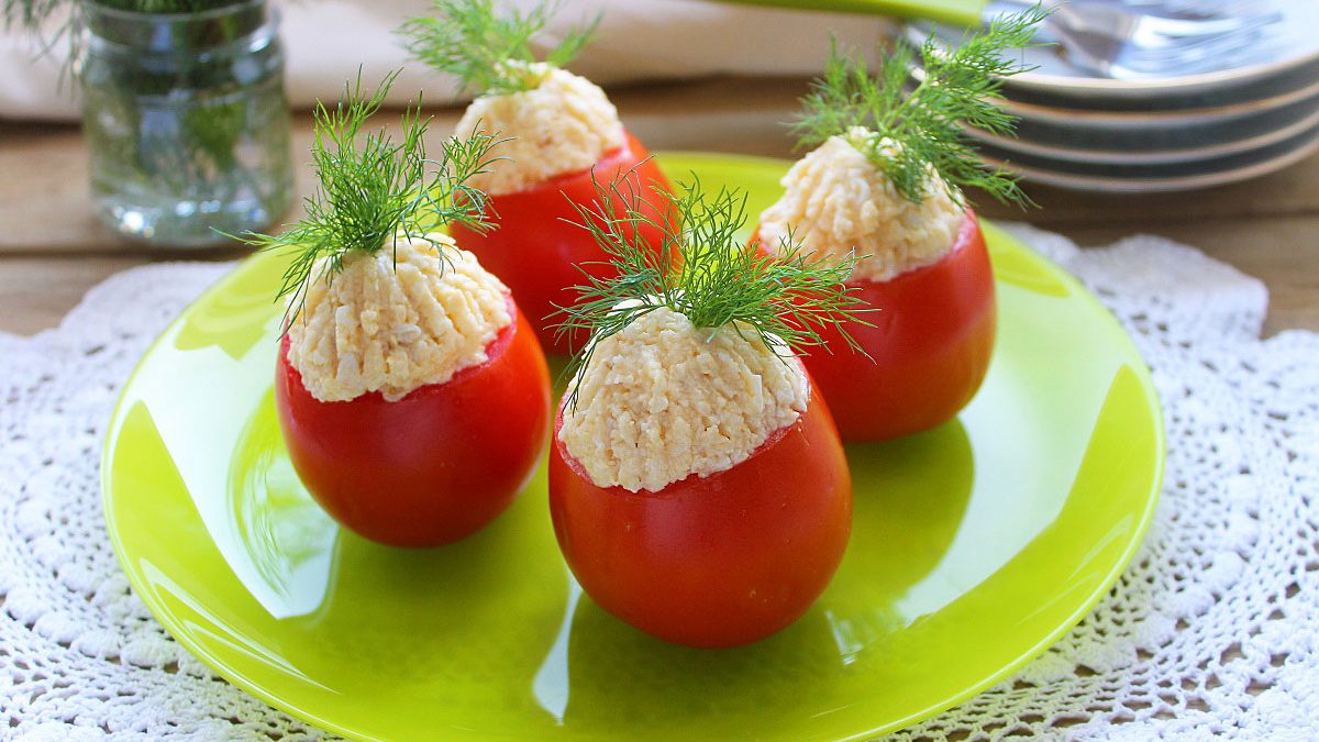 Stuffed tomatoes “Surprise” – a delicious and elegant appetizer