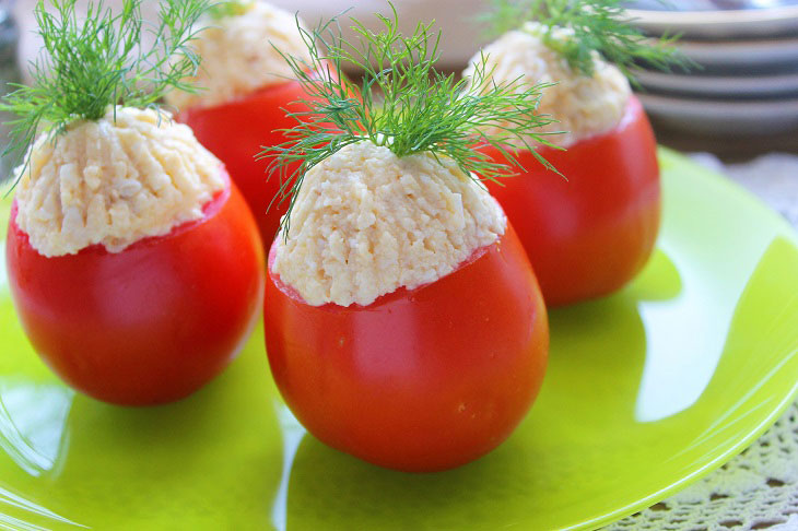 Stuffed tomatoes "Surprise" - a delicious and elegant appetizer