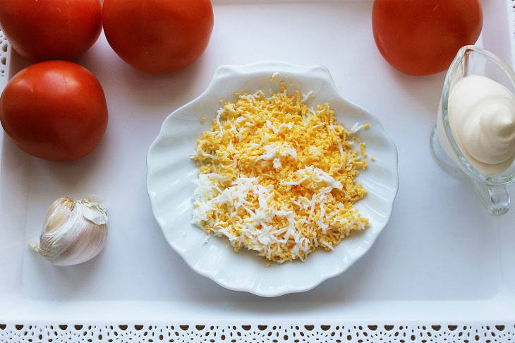 Stuffed tomatoes "Surprise" - a delicious and elegant appetizer