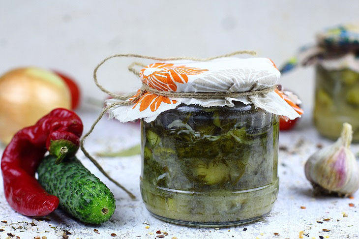 Salad "Fly away" from cucumbers for the winter - a simple and tasty preparation