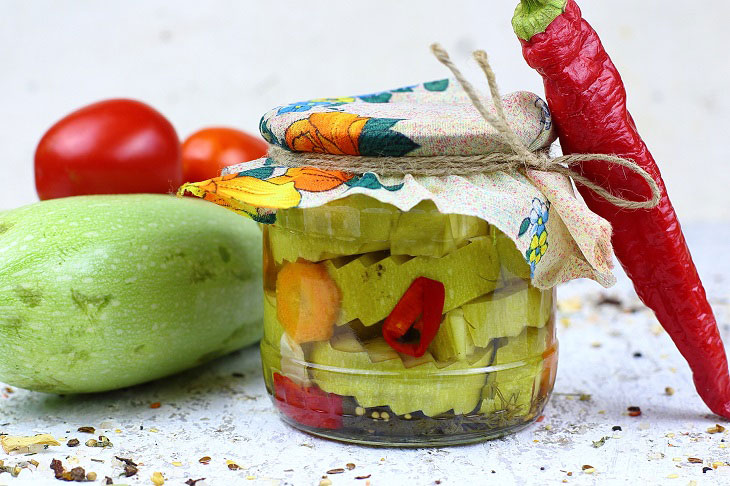 Pickled zucchini "You'll lick your fingers" - an excellent preparation for the winter