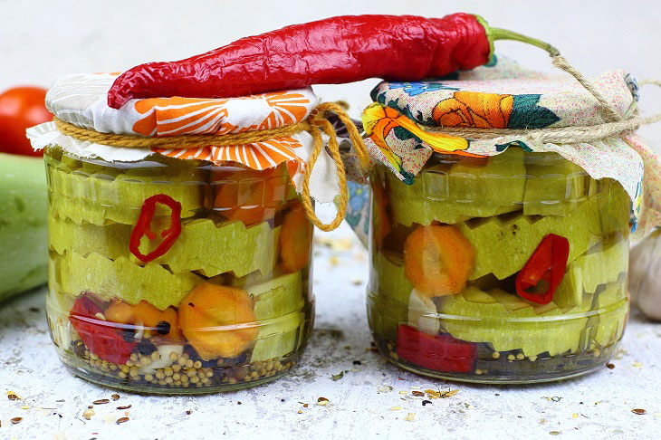 Pickled zucchini "You'll lick your fingers" - an excellent preparation for the winter