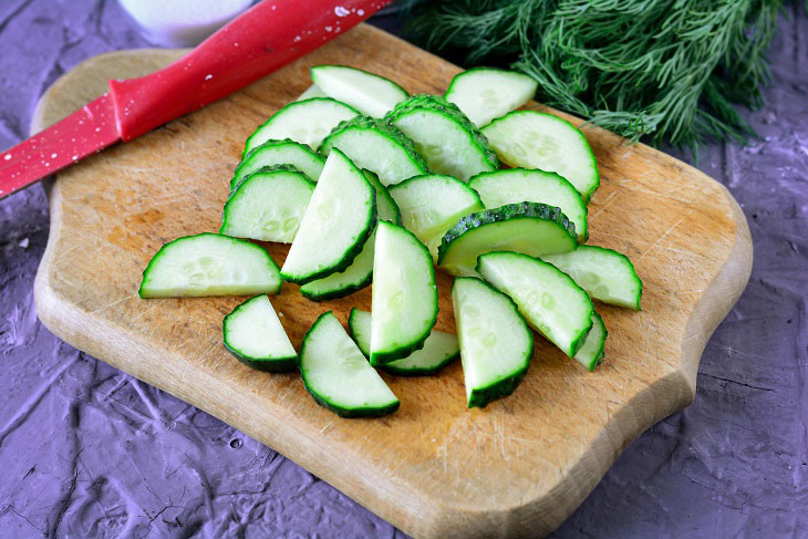 Cauliflower salad with cucumbers - a healthy and tasty recipe for the winter