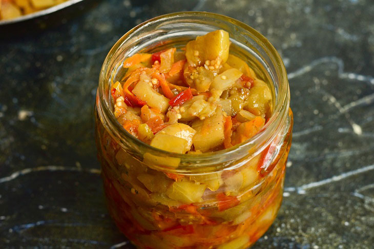 Eggplant caviar for the winter is one of the most popular preparations