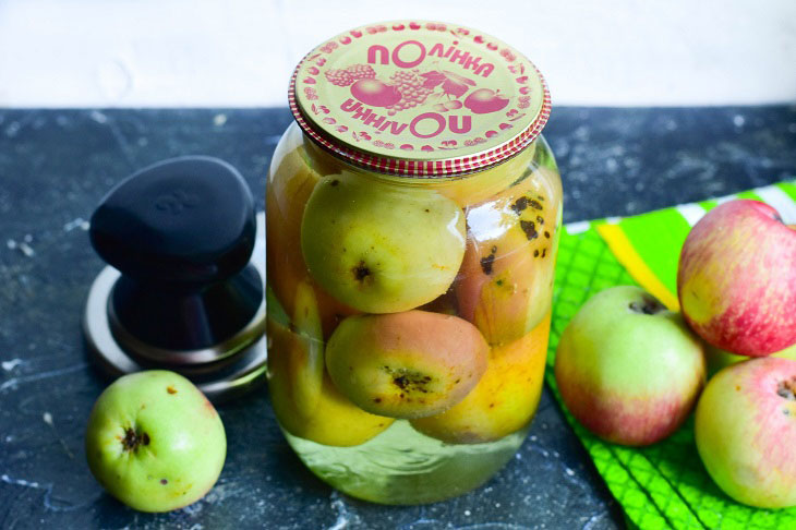 Canned apples for the winter - tasty, healthy and simple