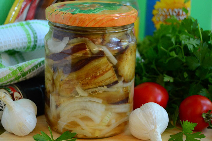 Eggplants as barbecue for the winter - very tasty and fragrant