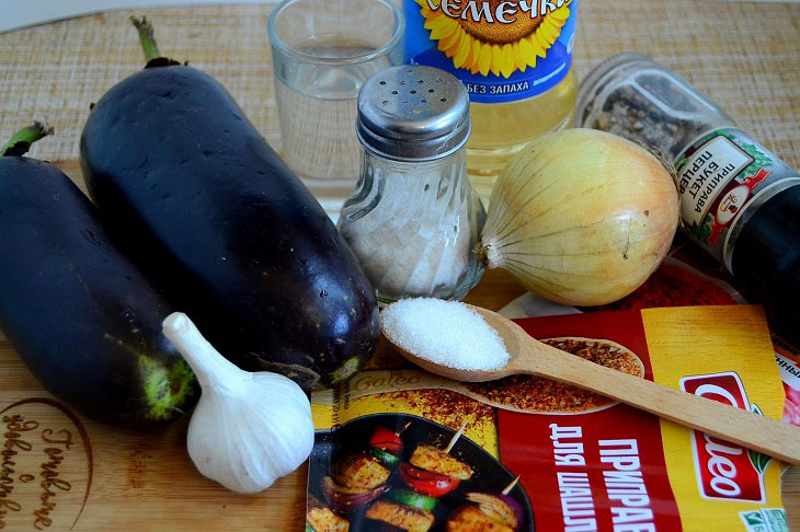 Eggplants as barbecue for the winter - very tasty and fragrant