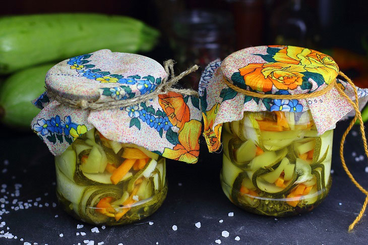 Pickled zucchini rolls - an interesting and tasty preparation for the winter