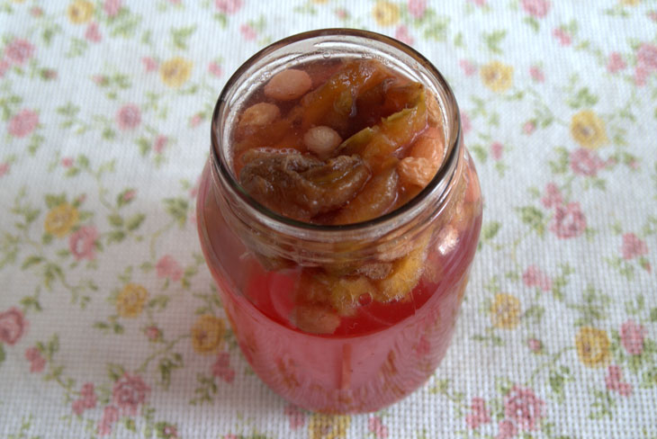 Plum kvass of natural fermentation - a step by step recipe with a photo