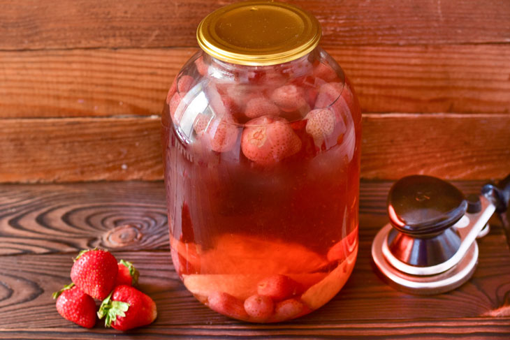 Strawberry compote with orange - step by step recipe with photo