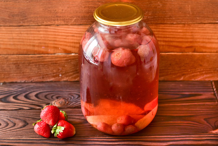 Strawberry compote with orange - step by step recipe with photo