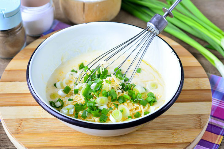 Cheese muffins with green onions - a delicious and original snack