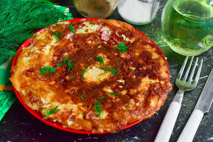 Lavash cake with sausage - an interesting quick snack