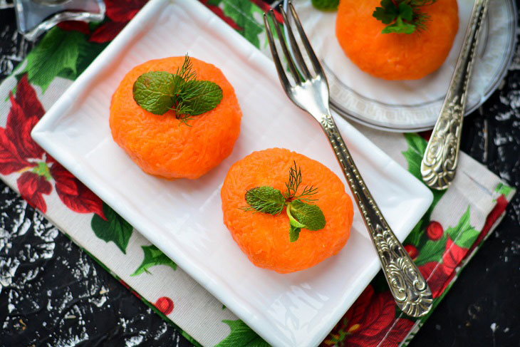 Appetizer "Tangerines" - a great treat on the festive table