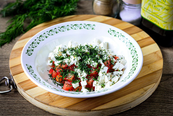 Crostini with tomato and cheese - a delicious Italian-style appetizer