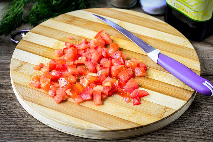 Crostini with tomato and cheese - a delicious Italian-style appetizer