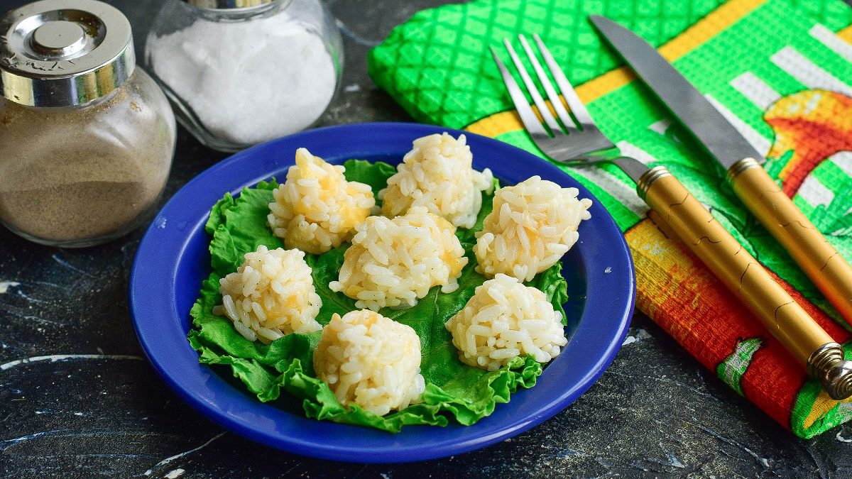 Rice cheese balls – an original and hearty snack