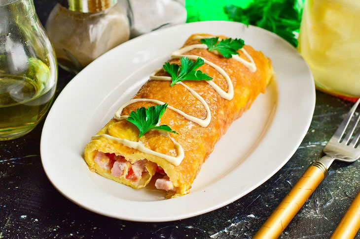 Festive ham roll - a simple and delicious recipe