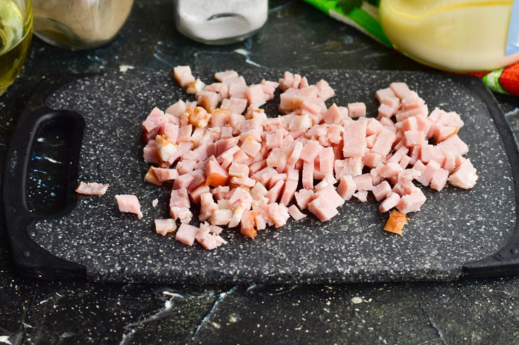 Festive ham roll - a simple and delicious recipe