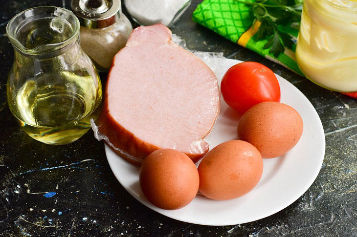 Festive ham roll - a simple and delicious recipe