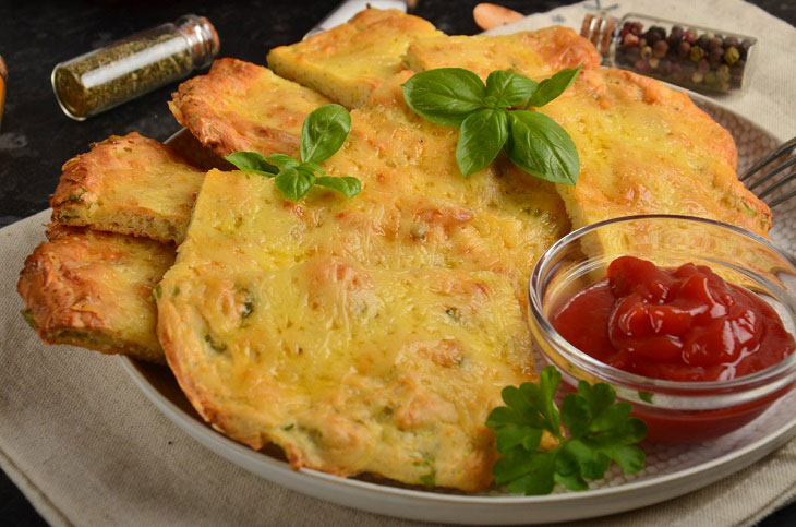 Cheese bread from zucchini - a delicious and quick snack