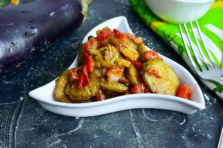 Stewed eggplants in Georgian style - a fragrant and unusual snack
