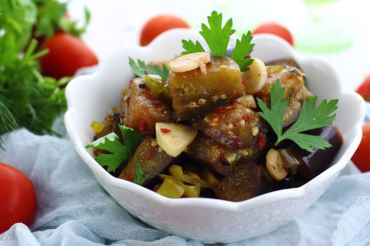 Eggplant in caramel - a great cold appetizer