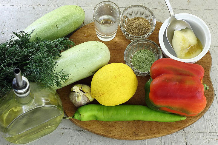 Zucchini in honey marinade - a spicy sweet and spicy snack