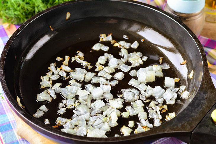 Zucchini in Fözelek sour cream - a traditional Hungarian dish