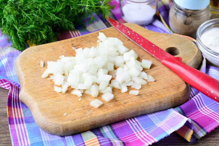 Zucchini in Fözelek sour cream - a traditional Hungarian dish