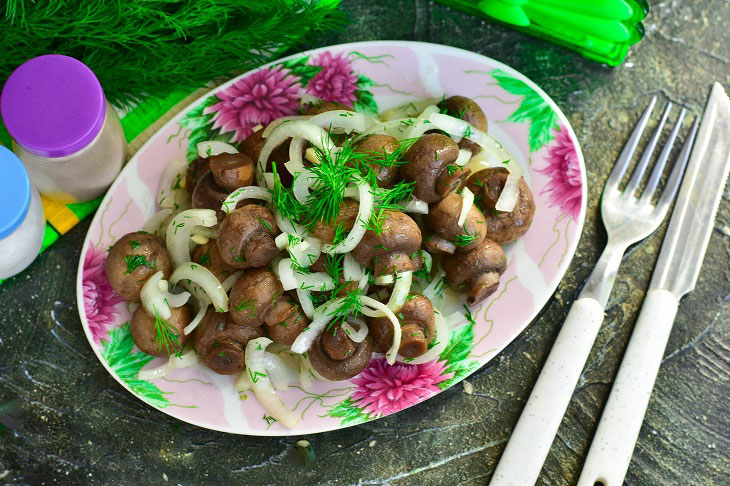 Mushrooms "Table" - an indispensable snack on the festive table
