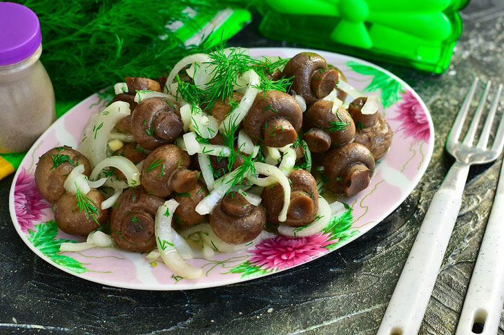 Mushrooms "Table" - an indispensable snack on the festive table