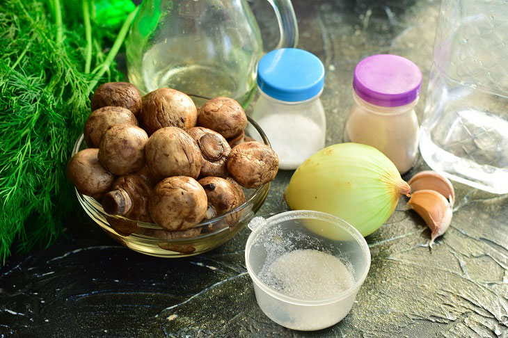 Mushrooms "Table" - an indispensable snack on the festive table