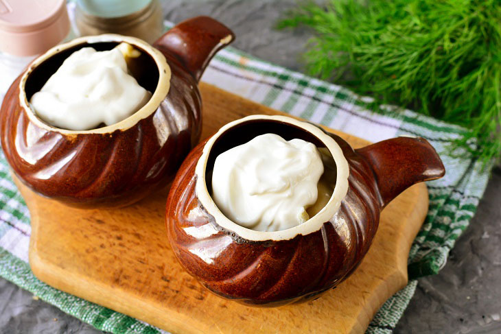 Vareniki baked in pots - a delicious recipe for the very busy