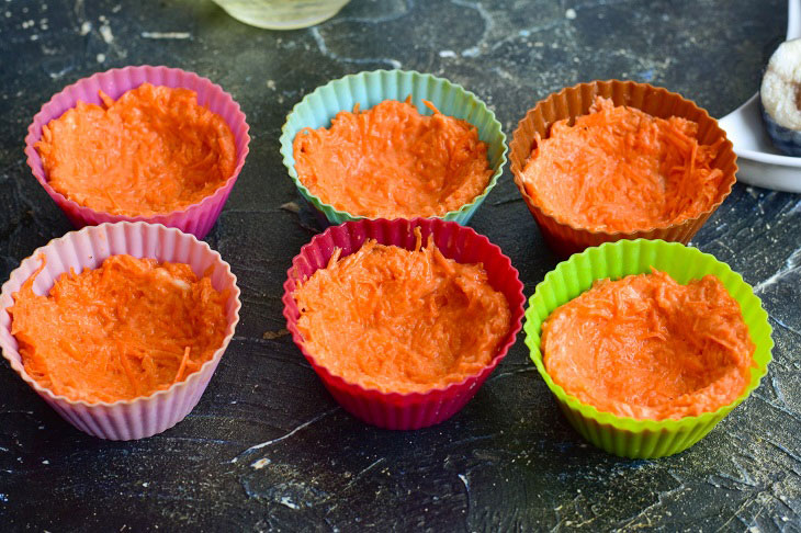 Snack carrot baskets - a bright and festive recipe