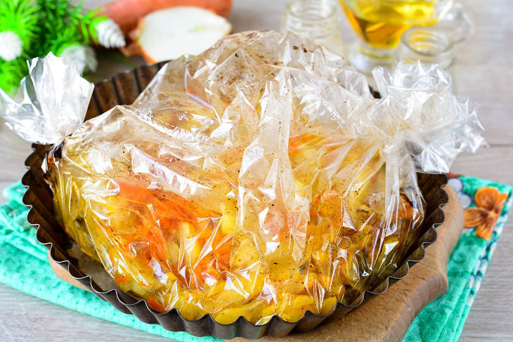 Miracle cabbage in a bag - a tasty, juicy and bright snack