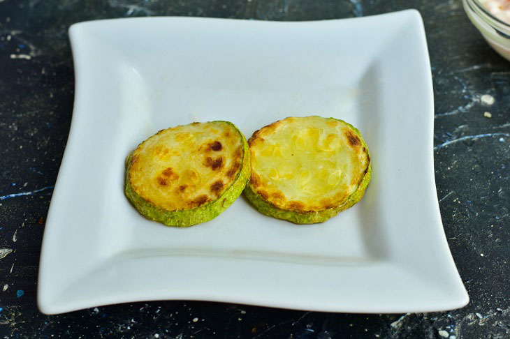 Festive zucchini canapes with cheese filling - an amazing appetizer