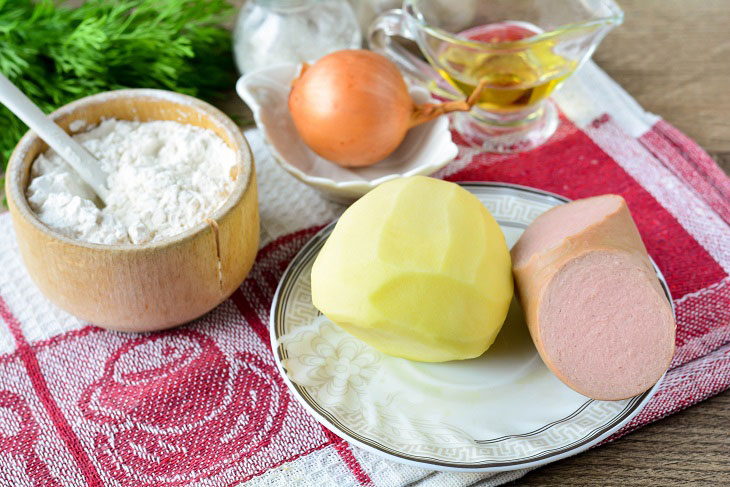 Draniki with sausage - a crispy and fragrant snack