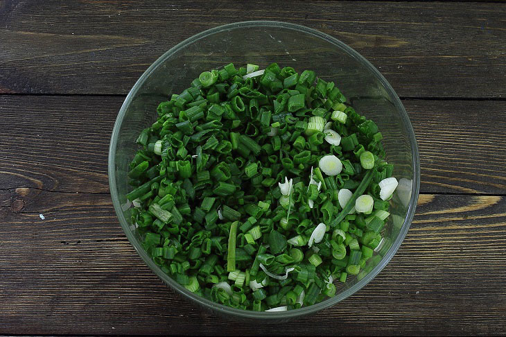 Pancakes with green onions - simple, tasty and fast