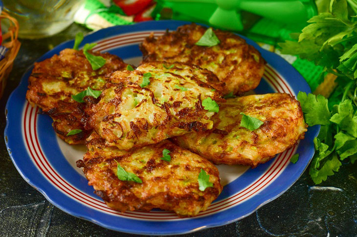 Juicy zucchini meatballs - a quick and tasty snack