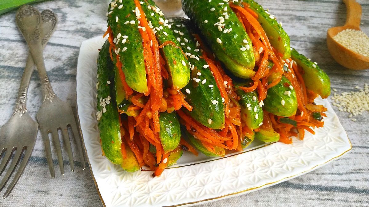 Korean cucumbers – a quick recipe for an excellent snack