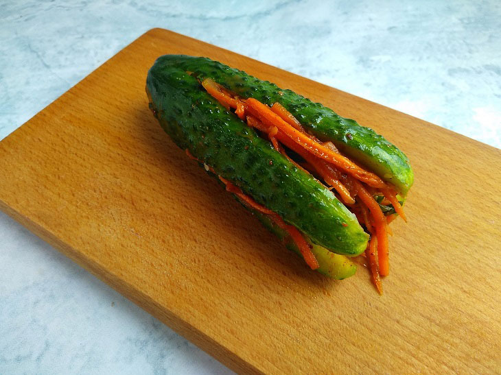 Korean cucumbers - a quick recipe for an excellent snack