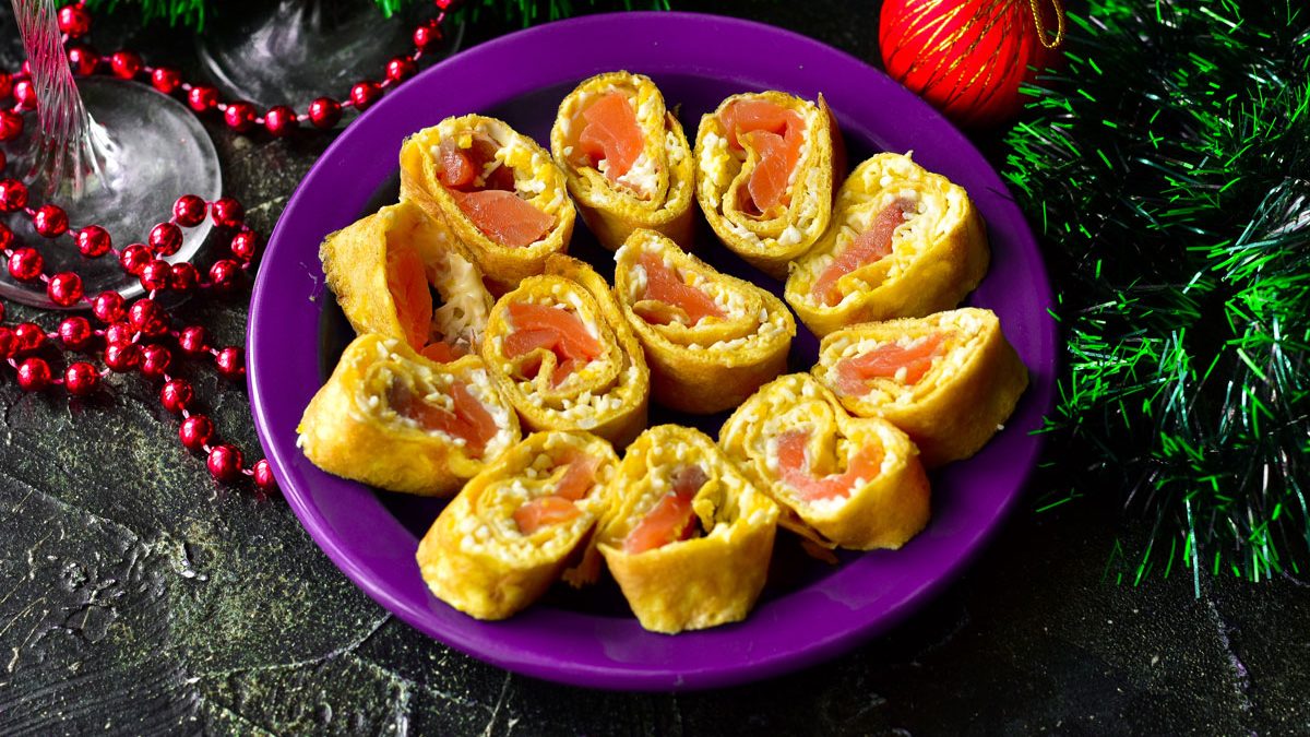 Roll with salmon – festive, satisfying and tasty